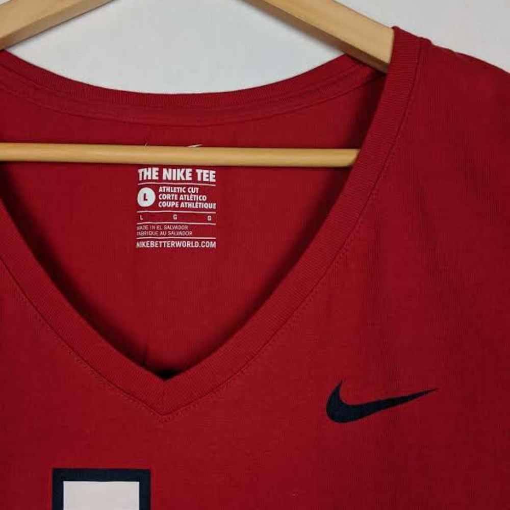 🎇 STL Cardinals Nike T-Shirt V Baseball Logo L_2